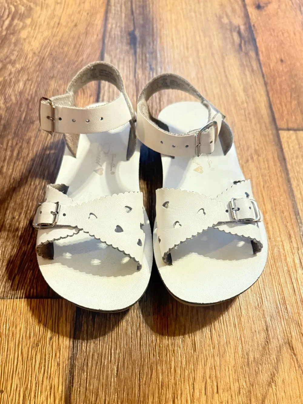 Sun San Salt Water Sandals White Toddler | Size 11 | Classic Mary Jane